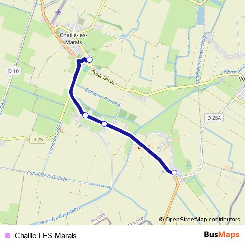 Chaille-LES-Marais bus Line Map