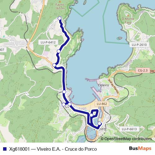 Xg618001 bus Line Map