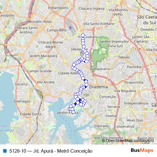 5128-10 bus Line Map