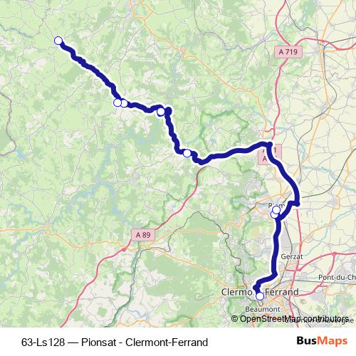 63-Ls128 bus Line Map