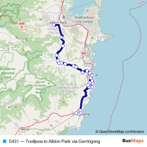 S431 bus Line Map