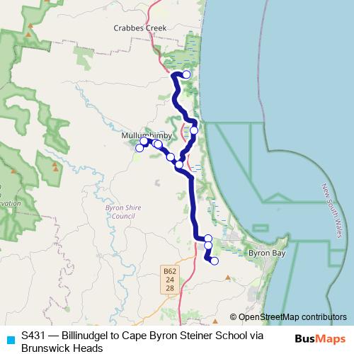 S431 bus Line Map