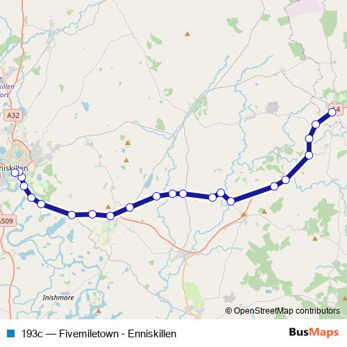 193c bus Line Map