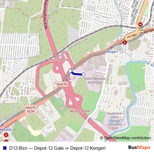 D12-Bsn bus Line Map