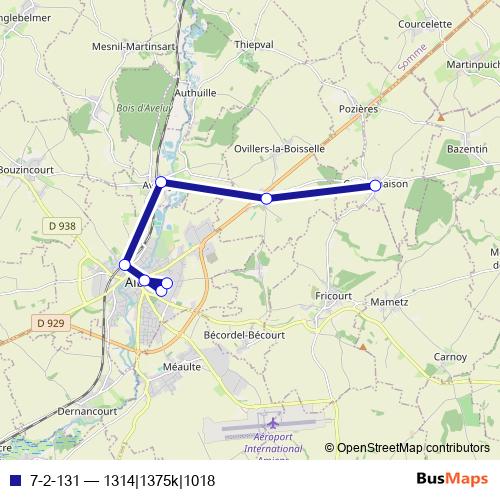 7-2-131 bus Line Map