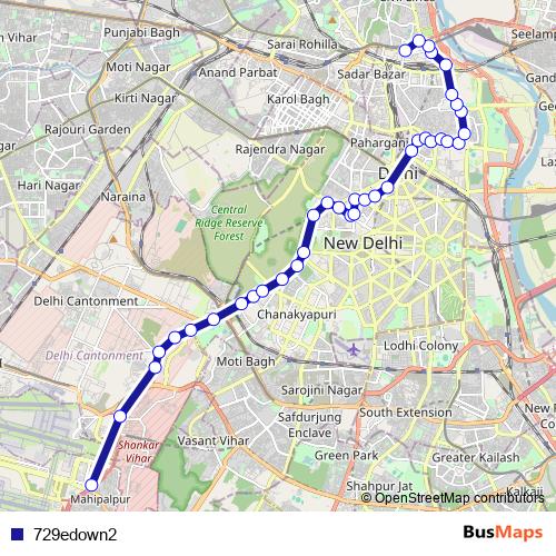 729edown2 bus Line Map