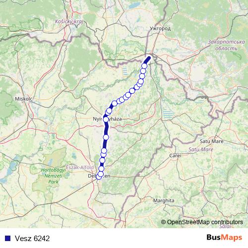 Vesz 6242 rail Line Map