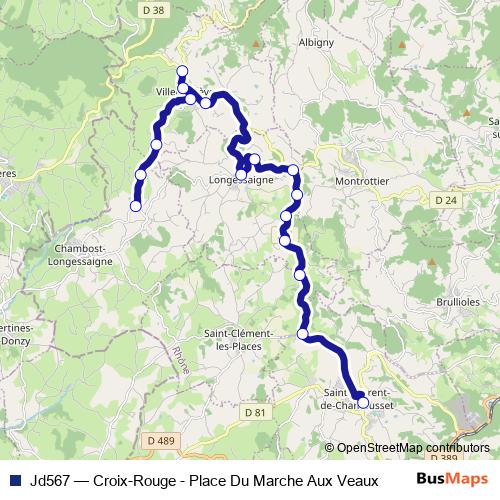 Jd567 bus Line Map
