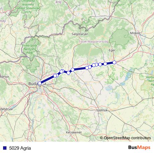 5029 Agria rail Line Map