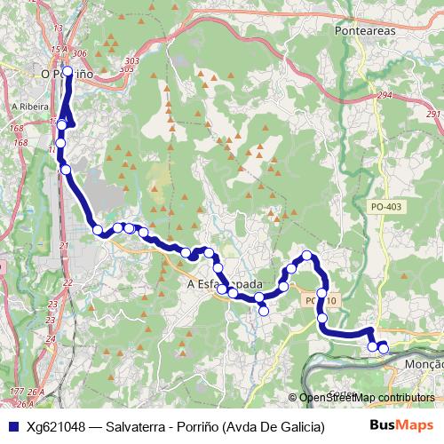Xg621048 bus Line Map