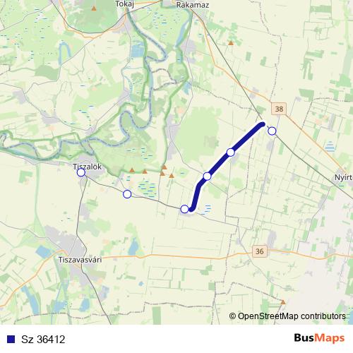 Sz 36412 rail Line Map