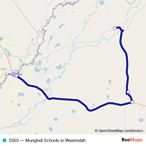S503 bus Line Map