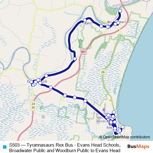 S503 bus Line Map