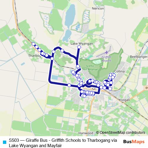 S503 bus Line Map
