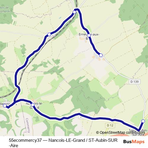 55ecommercy37 bus Line Map