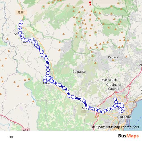 5n bus Line Map