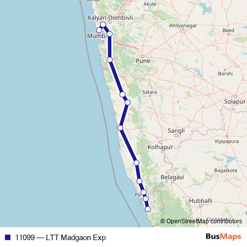 11099 rail Line Map