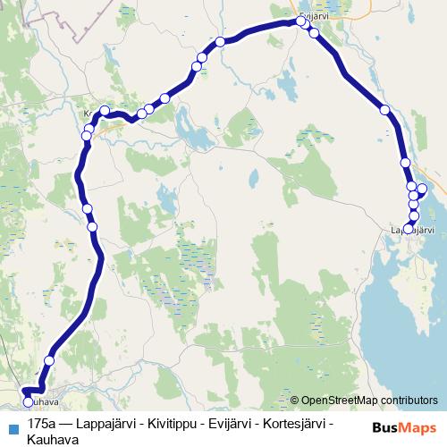175a bus Line Map