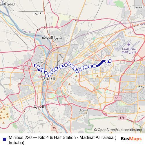Minibus 226 bus Line Map