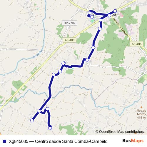 Xg845035 bus Line Map