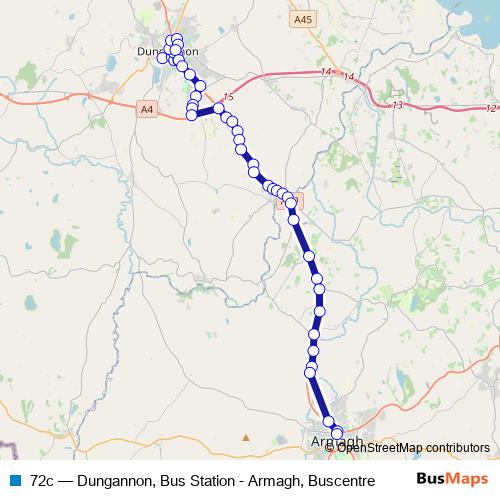 72c bus Line Map