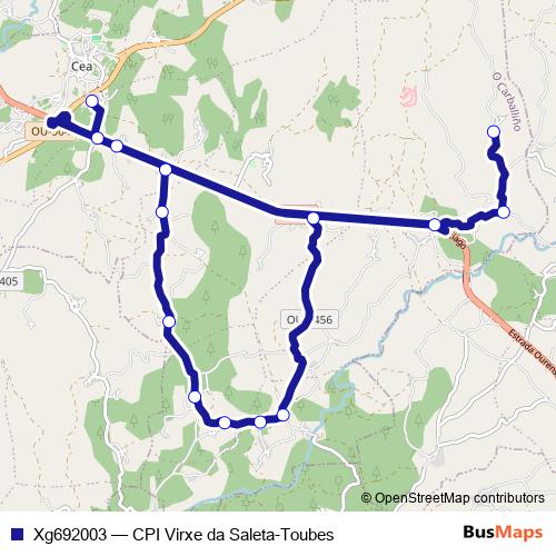 Xg692003 bus Line Map