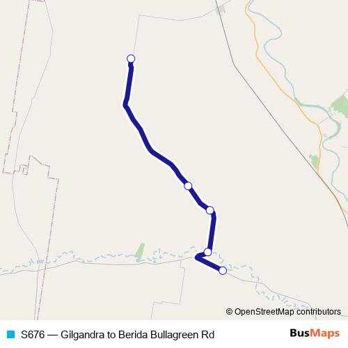 S676 bus Line Map