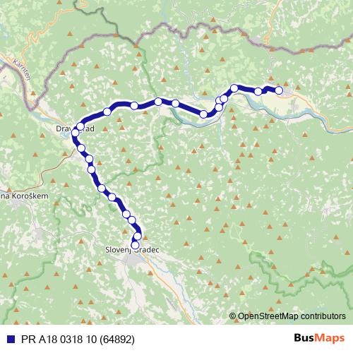 PR A18 0318 10 (64892) bus Line Map