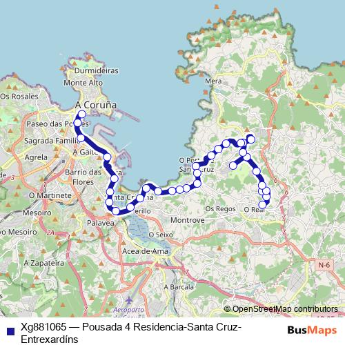 Xg881065 bus Line Map