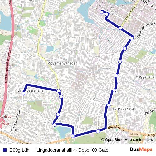 D09g-Ldh bus Line Map