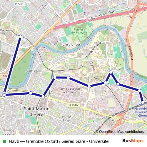 Navb bus Line Map