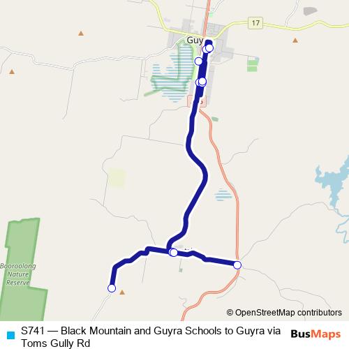 S741 bus Line Map