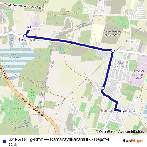 323-G D41g-Rmn bus Line Map