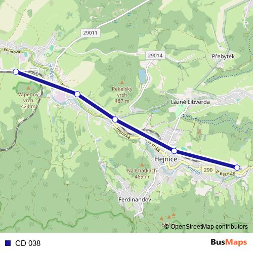 CD 038 rail Line Map