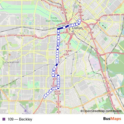 109 bus Line Map