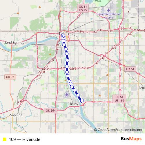 109 bus Line Map