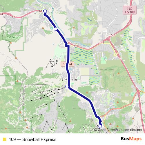 109 bus Line Map