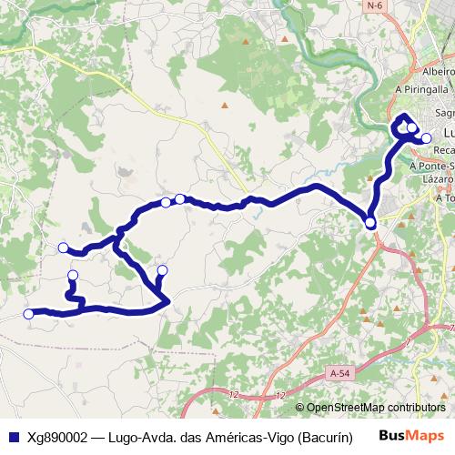 Xg890002 bus Line Map
