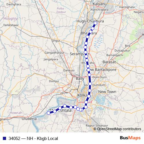 34052 rail Line Map