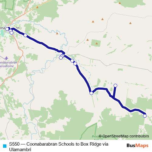 S550 bus Line Map