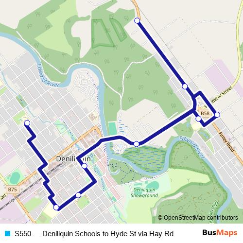 S550 bus Line Map