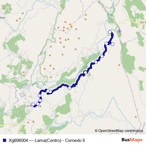 Xg698004 bus Line Map