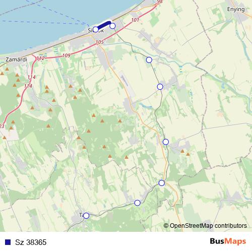 Sz 38365 rail Line Map