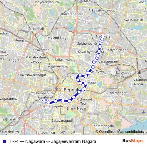 TR-4 bus Line Map