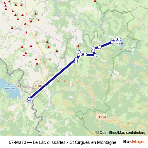 07-Ma10 bus Line Map