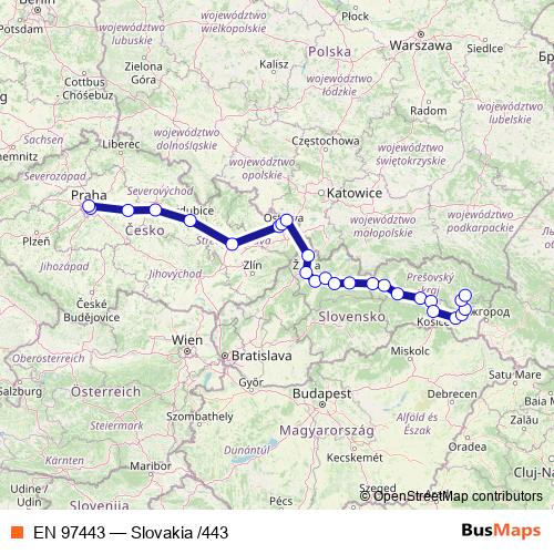 EN 97443 rail Line Map