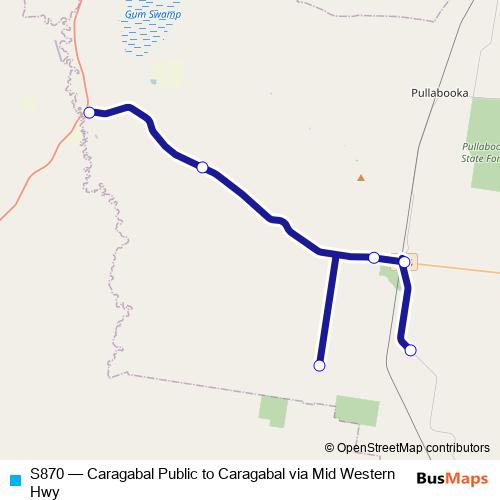 S870 bus Line Map