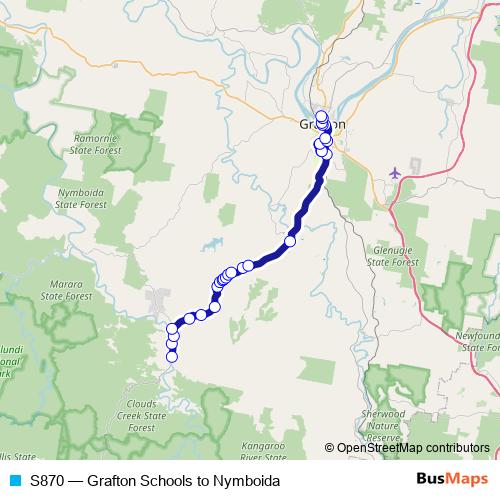 S870 bus Line Map