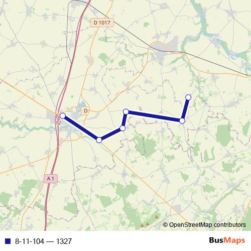 8-11-104 bus Line Map