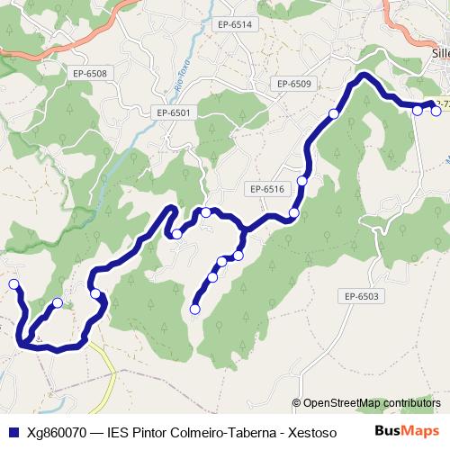 Xg860070 bus Line Map